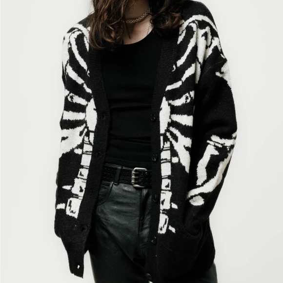 Other UK Skeleton Cardigan XS - Picture 3 of 8